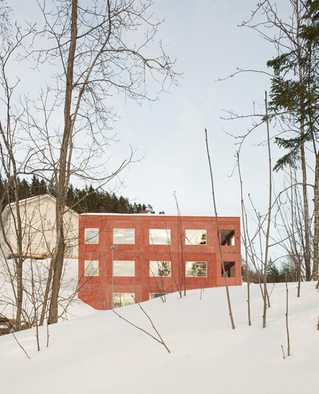 Image of House in Red Concrete