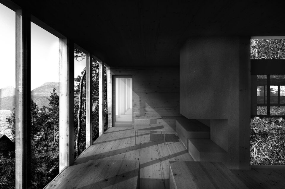 Small atrium house on pillars — Sanden Hodnekvam Arkitekter / Arkitekt ...